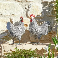 Deko-Huhn 2er Set Mannis