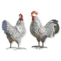 Deko-Huhn 2er Set Mannis