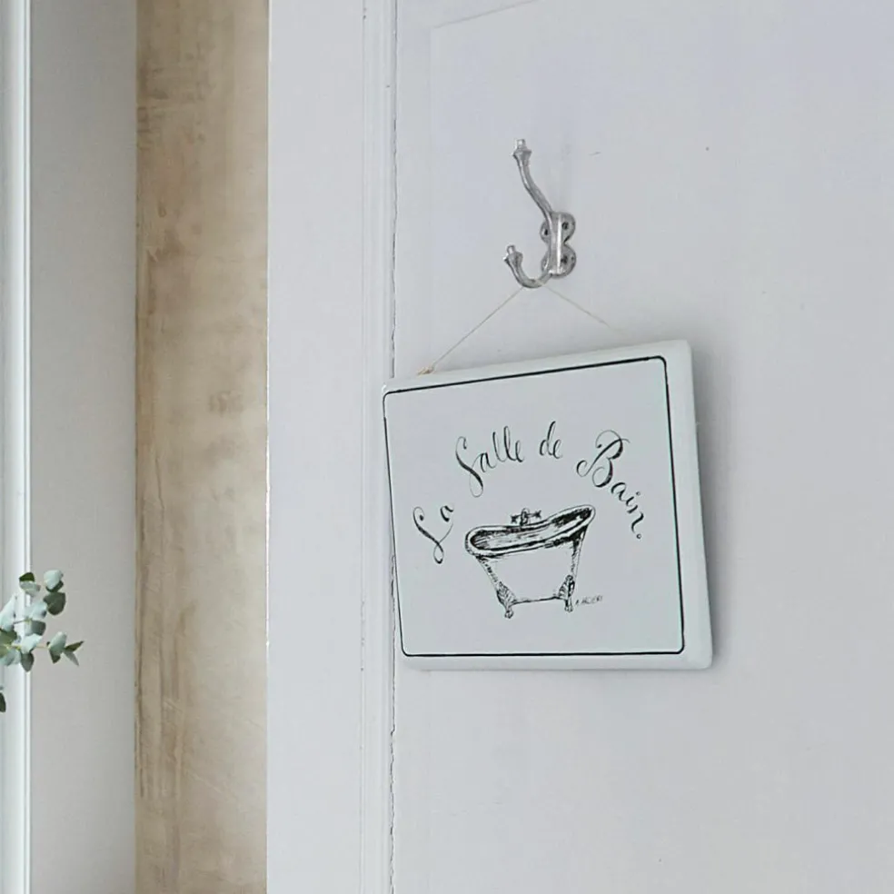Deko-Schild La salle de bain