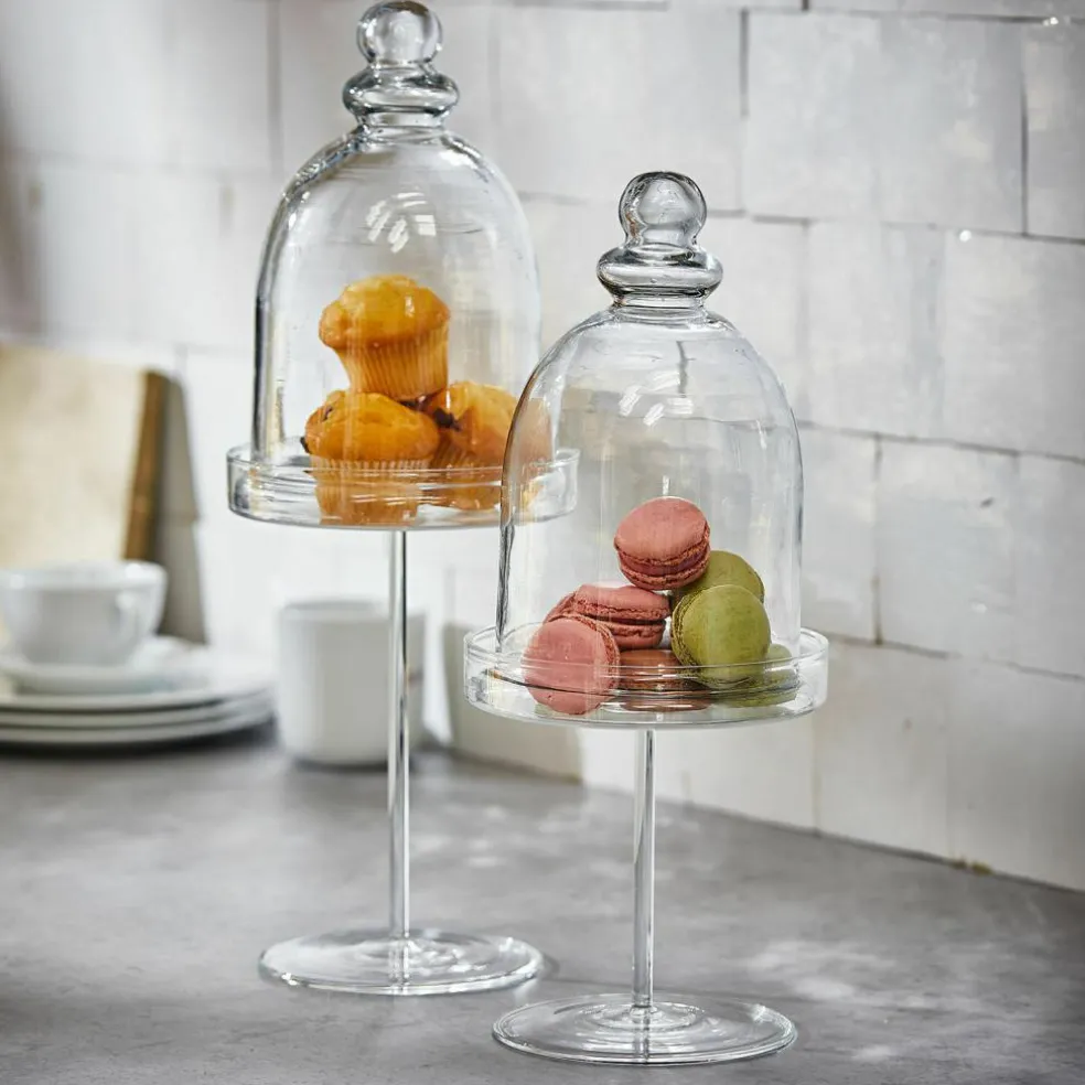 Glasglocke 2er Set Hibous