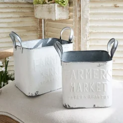 Korb 2er Set Market