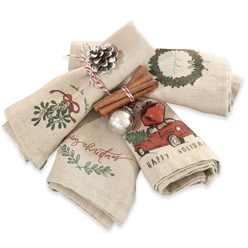 Serviette 4er Set Camon