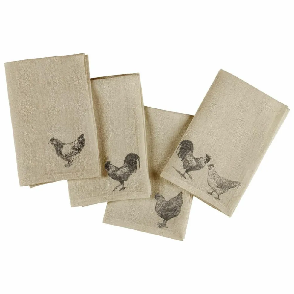Serviette 4er Set Walorine