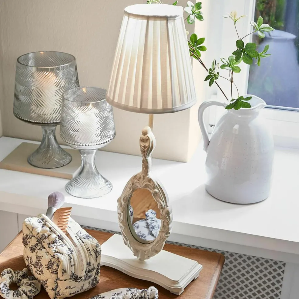 Tischlampe mit Spiegel Brannach