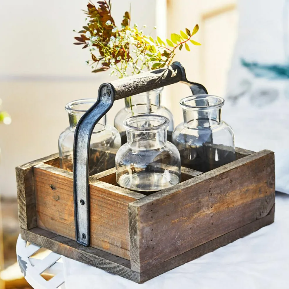 Vase 4er Set mit Korb Reverie