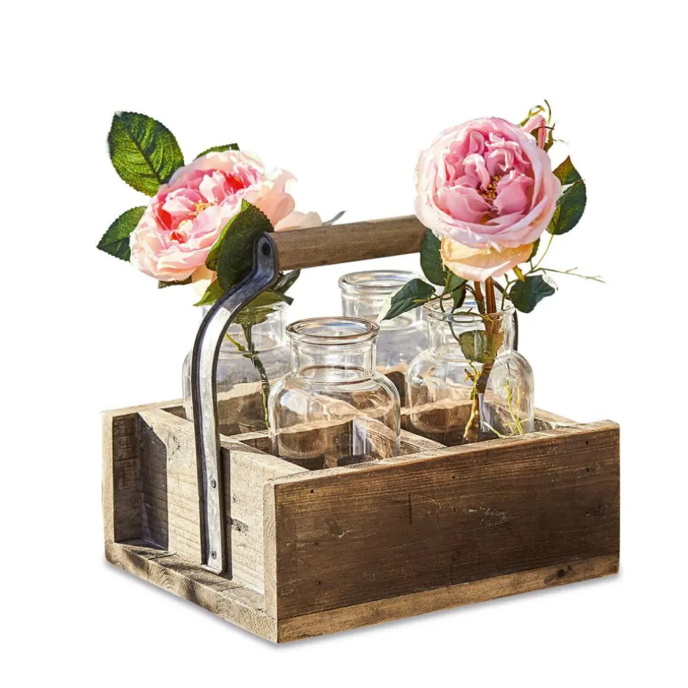 Vase 4er Set mit Korb Reverie
